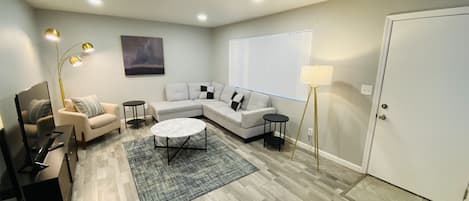 Livingroom with 50in. Smart TV