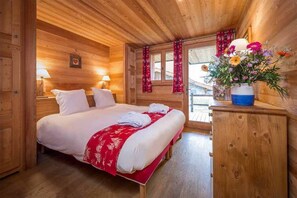 Get a good night's rest in the cozy bedroom.