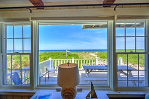 Views from the living room of the ocean.