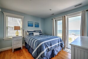 Bedrooms with ocean views.