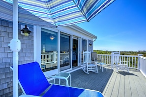 Enjoy the beautiful large deck with amazing views.