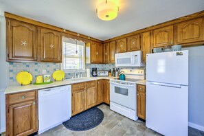 Kitchen area.