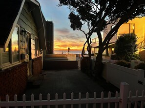 Great views from front yard with BBQ. 