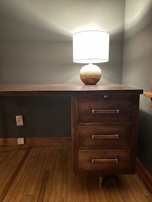 Dedicated desk in living room