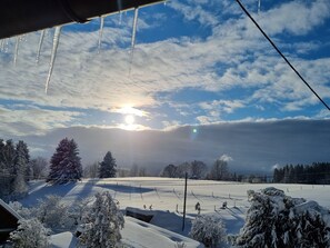 Blick von der Unterkunft