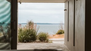 Vue sur la plage ou l’océan