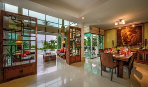 Enjoy views across Chalong Bay from the living room.