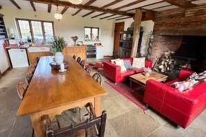 Huge Kitchen With Open Fire 