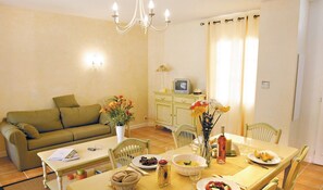 Relax and unwind in the cozy, well-appointed living room.