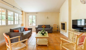 Relax and unwind in the spacious living area.