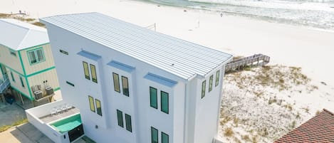 This stunning beach house can comfortably sleep up to 16 people