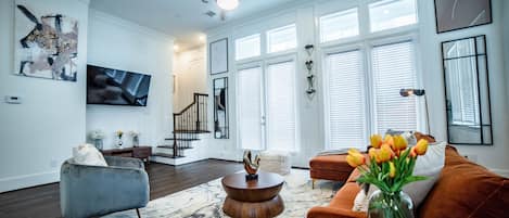 Living room on second floor.