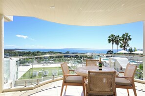 Balcony with views of Laguna Bay