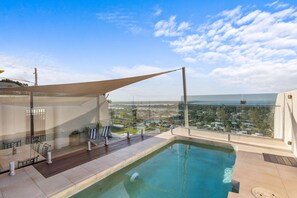 Private rooftop pool with stunning views