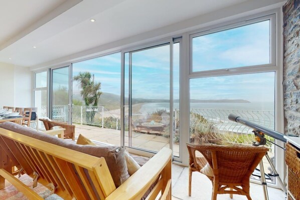 Seascape Living Room Window Beach View