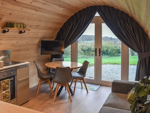 Living area | Hayfield Haven - Hill Croft Farm Pods, Crowhurst