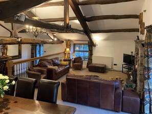 Living room/dining room | Riverside Mill & Glamping Pod, Patton, near Kendal