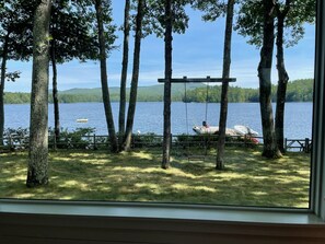 View from enclosed porch