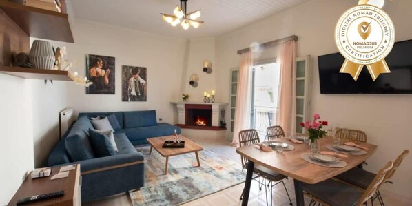 Cozy bright interior of the house