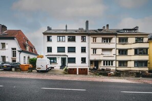 Charming facade with easy street access, perfect for your city stay.