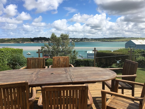 View of Camel Estuary from Aeolian Holiday Cottage, Padstow, North Cornwall