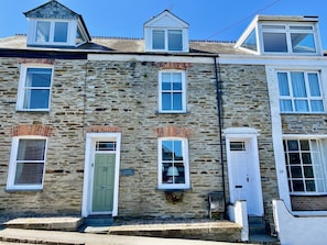 Front of Camel Cottage, in Padstow, North Cornwall