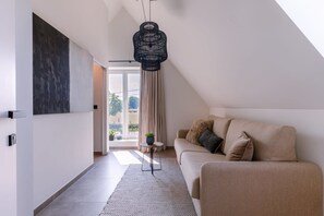 Seating area with outside view