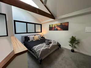 Exposed timber beams