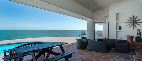 Beautiful Large Bay Front Patio