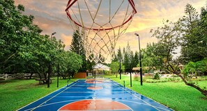 Basketball court, stay active and have fun.