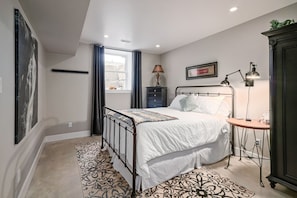 Large windows let in a lot of natural light.