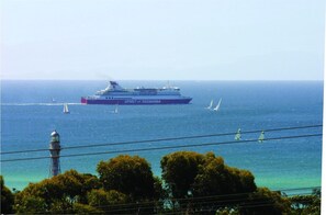 Vista para a praia ou o mar