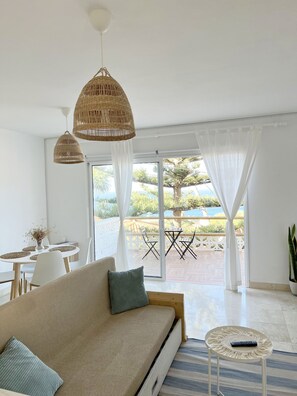 Living room with ocean view 