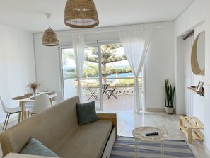 Living room with ocean view 