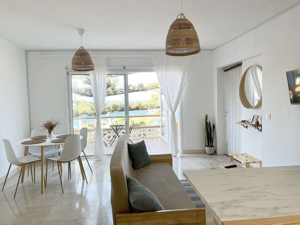 Living room with ocean view 