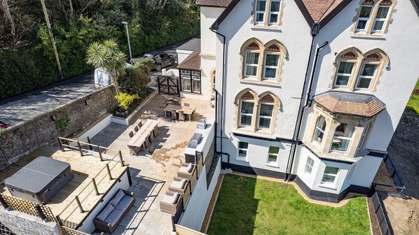 overview of the house - top terrace is the house outdoor space.