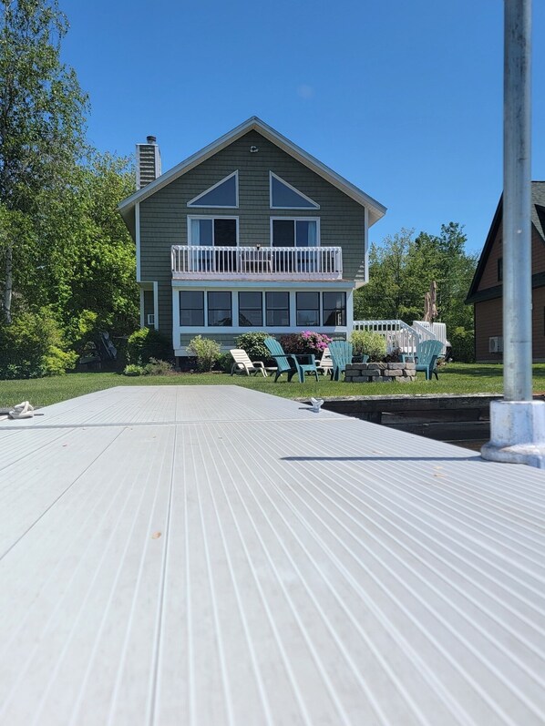 View of the house from the dock