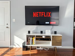 Living Room TV and board games
