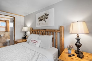 Side view of bed