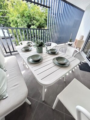 Sunlit balcony