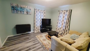 Living room with pull-out bed.