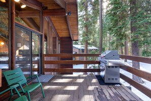 Back deck and sliding doors