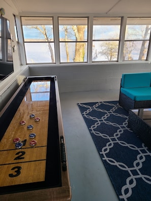 New Shuffleboard Table in the Crab Shack!