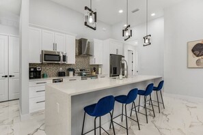 Sleek contemporary kitchen design.