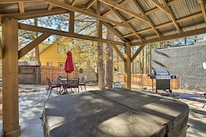 Patio | Private Hot Tub | Gas Grill