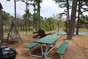 Picnic area with grill