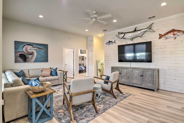 Rockport Vacation Rental | 3BR | 2BA | 1,200 Sq Ft | Stairs Required