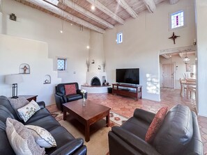 High Ceiling Living Room 