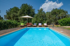 Pool and sun loungers