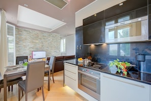 Kitchen and dining area